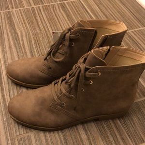 Never worn! Taupe colored ankle boots
